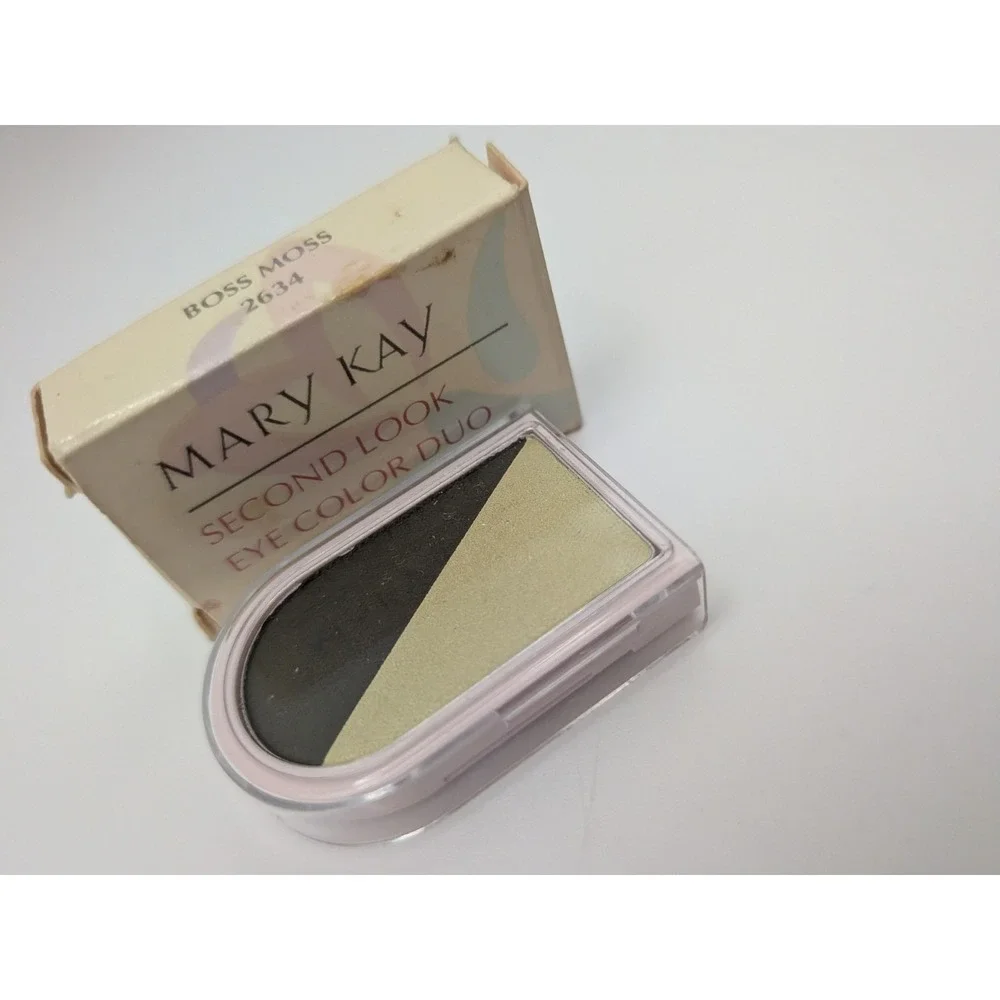 MARY KAY Second Look Eyeshadow Powder BOSS MOSS Duet 2634 0.07 oz In Box Vintage